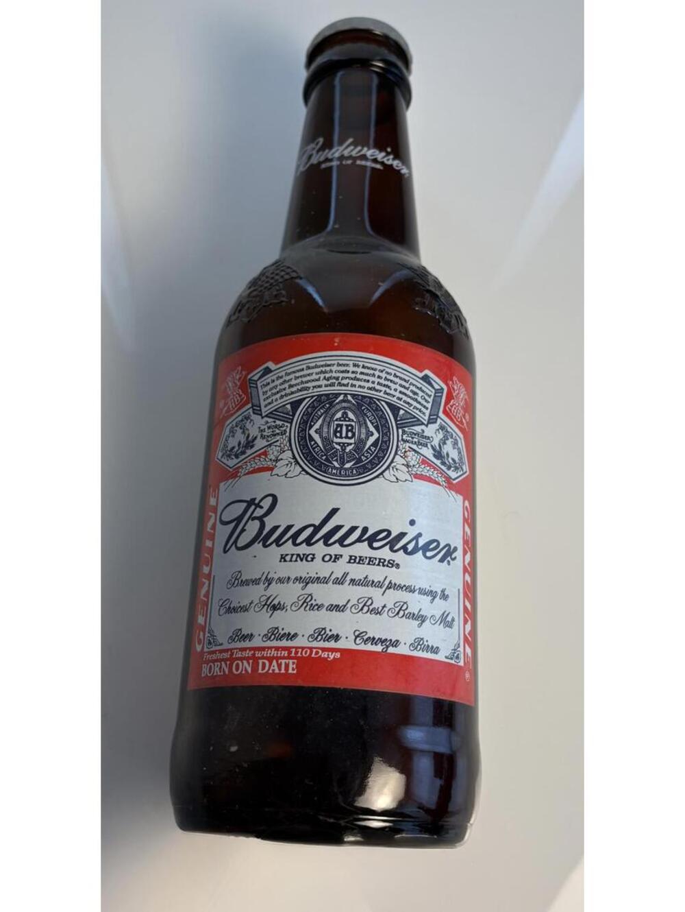Vintage Large Scale Budweiser Bottle- 15” x 5”